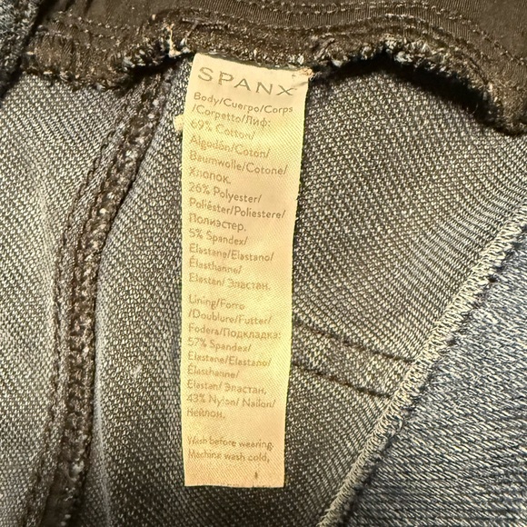 💙 SPANX Women's Jean-ish Ankle Legging Jegging Jeans in Medium Blue Size Medium - Picture 7 of 8